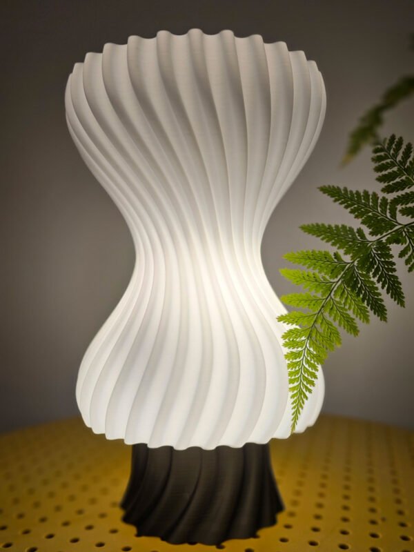 Hourglass table lamp