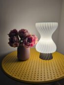 Hourglass table lamp