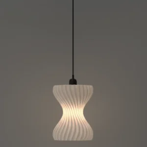Hourglass-Pendant Light-On