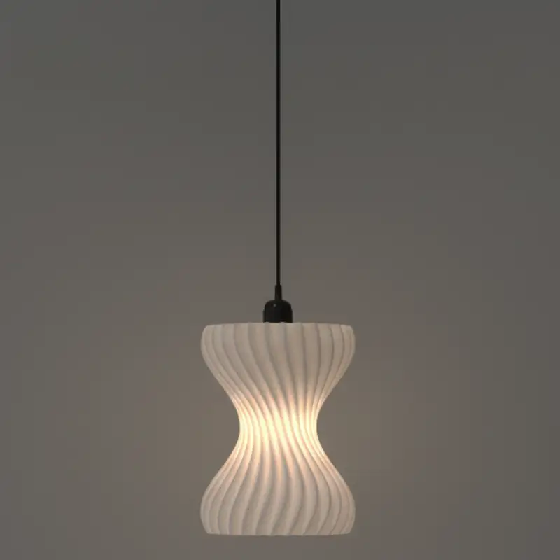 Hourglass-Pendant Light-On