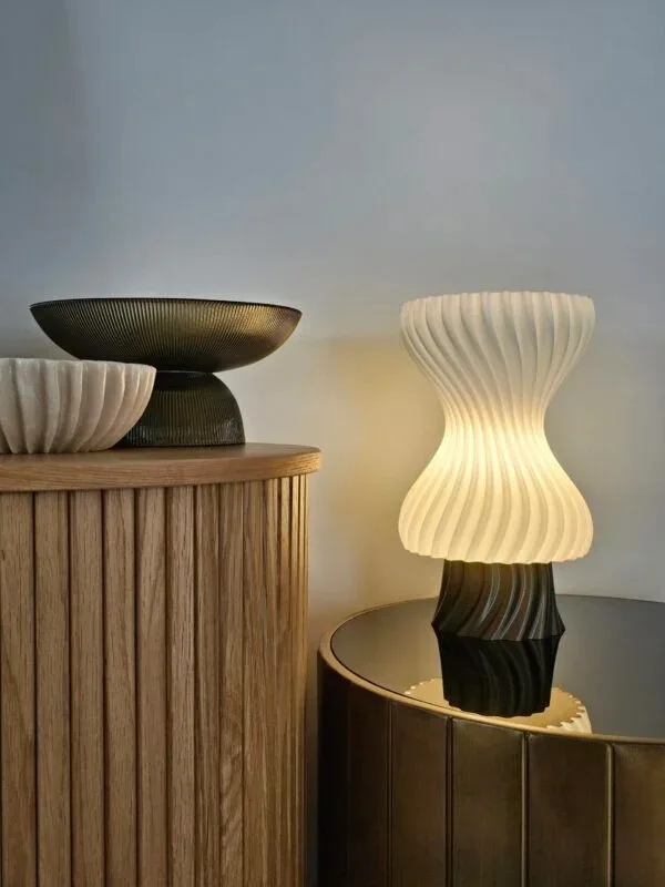 Hourglass table lamp
