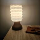 Rippled table lamp