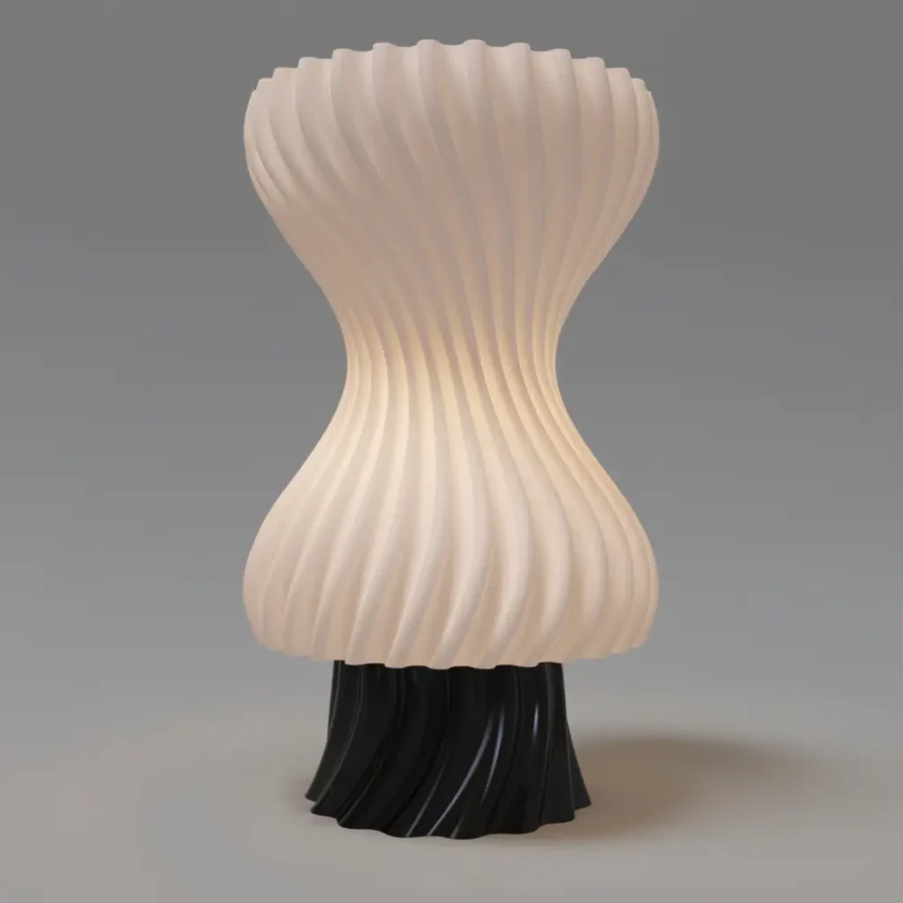 Hourglass-Table Lamp-On